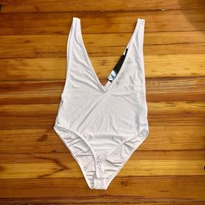New with Tags! Deep V Neck Bodysuit
